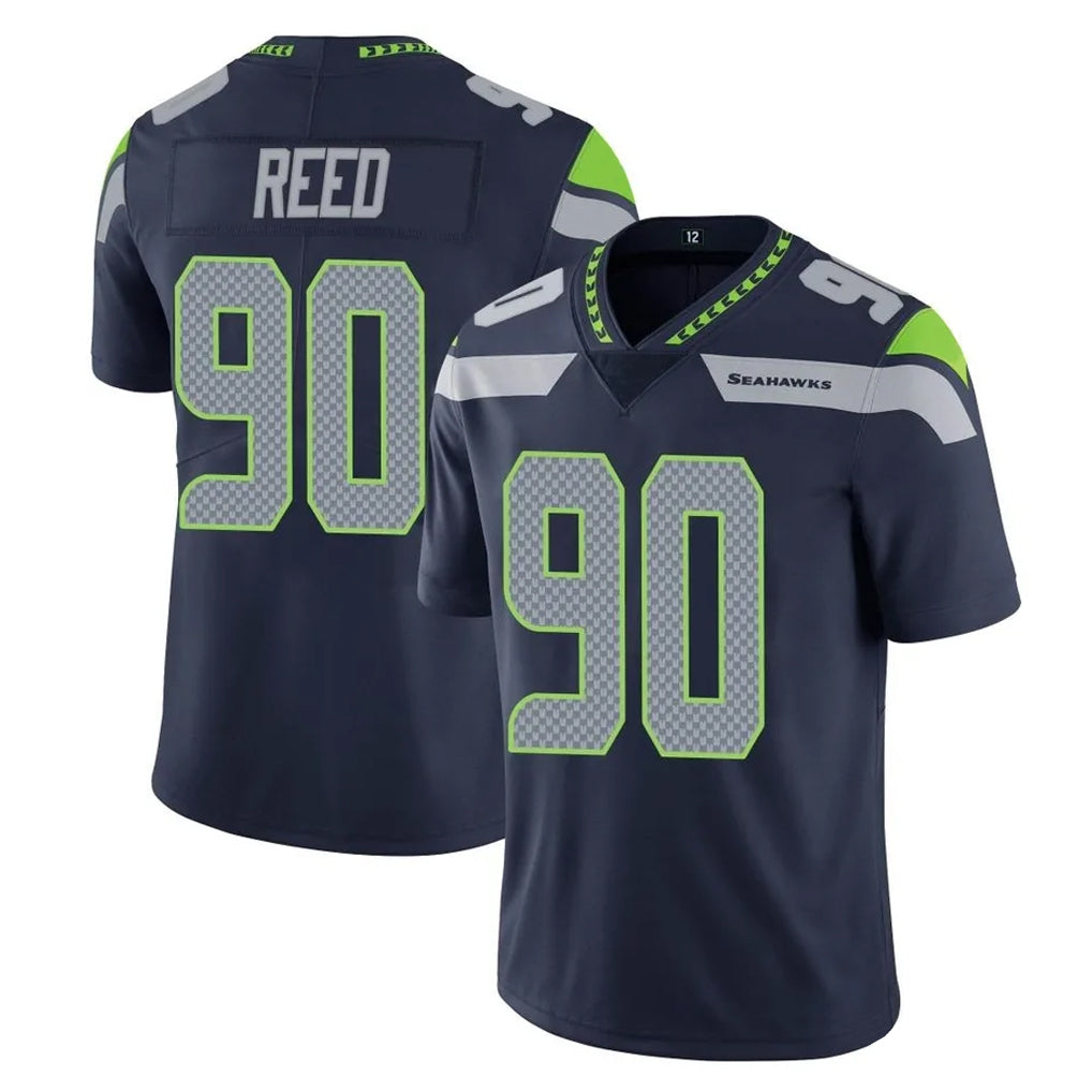 Pkot S.Seahawks #90 Jarran Reed Player Navy Limited Vapor Untouchable Home Game Stitched Jerseys
