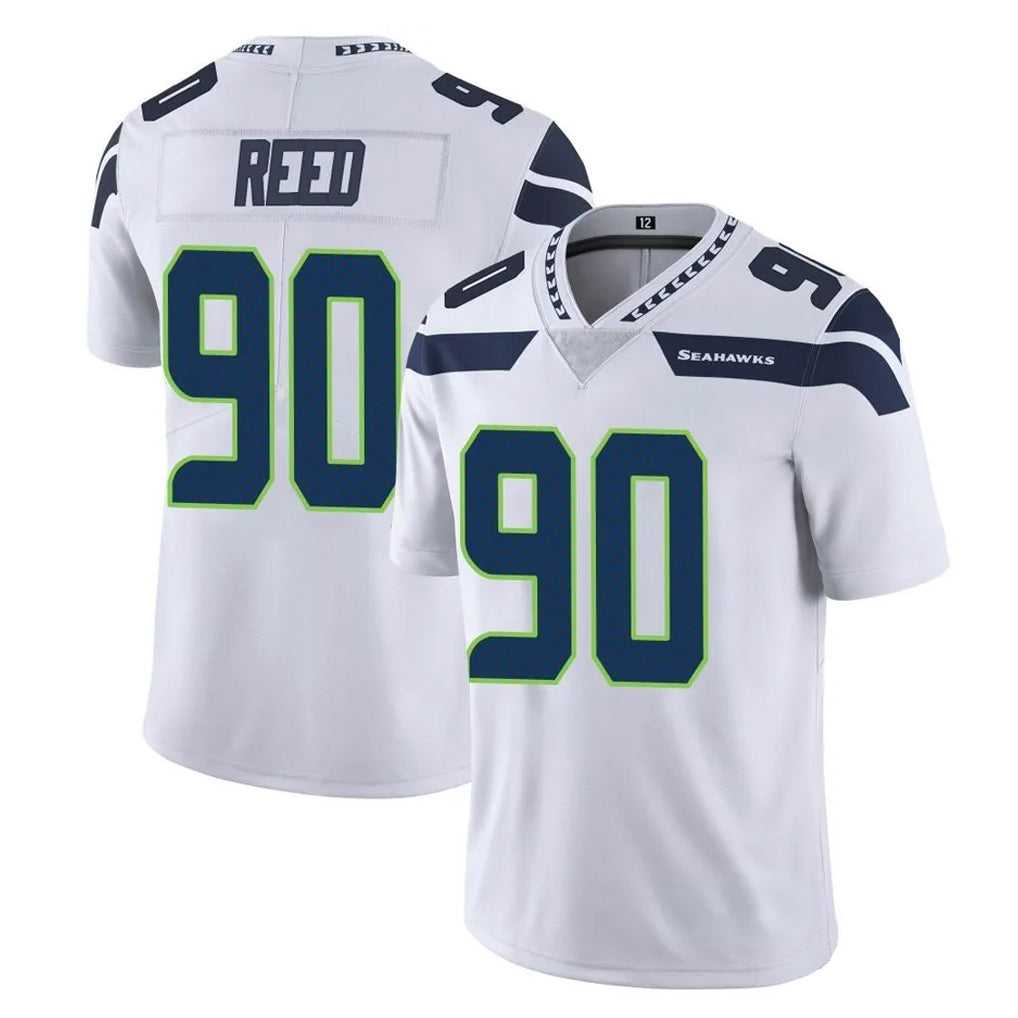 Pkot S.Seahawks #90 Jarran Reed Player White Limited Vapor Untouchable Home Game Stitched Jerseys