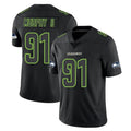 Pkot S.Seahawks #91 Byron Murphy II Player Black Impact Limited Home Game Stitched Jerseys