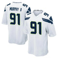 Pkot S.Seahawks #91 Byron Murphy II Player White Home Game Stitched Jerseys