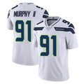 Pkot S.Seahawks #91 Byron Murphy II Player White Limited Vapor Untouchable Home Game Stitched Jerseys