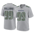 PkotS.Seahawks #99 Leonard Williams Player Gray Atmosphere Fashion Home Game Stitched Jerseys