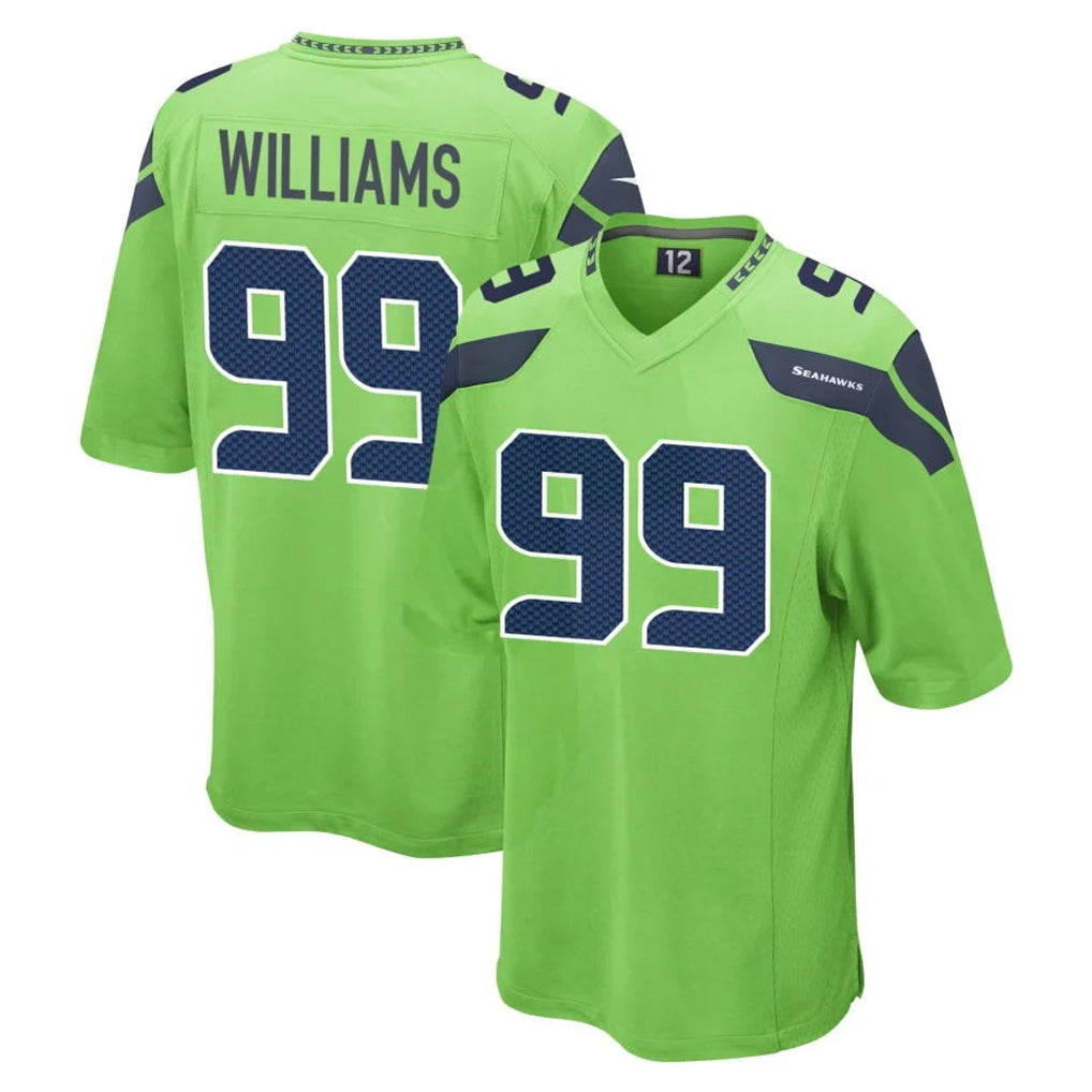 Pkot S.Seahawks #99 Leonard Williams Player Green Home Game Stitched Jerseys
