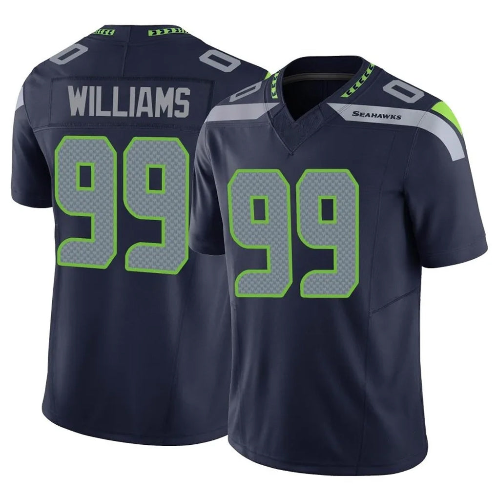 Pkot S.Seahawks #99 Leonard Williams Player Navy Limited Vapor F.U.S.E. Home Game Stitched Jerseys