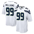 Pkot S.Seahawks #99 Leonard Williams Player White Home Game Stitched Jerseys