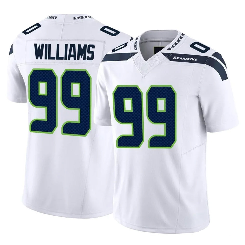 Pkot S.Seahawks #99 Leonard Williams Player White Limited Vapor F.U.S.E. Home Game Stitched Jerseys
