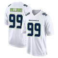 Pkot S.Seahawks #99 Leonard Williams Player White Tundra Fashion Home Game Stitched Jerseys