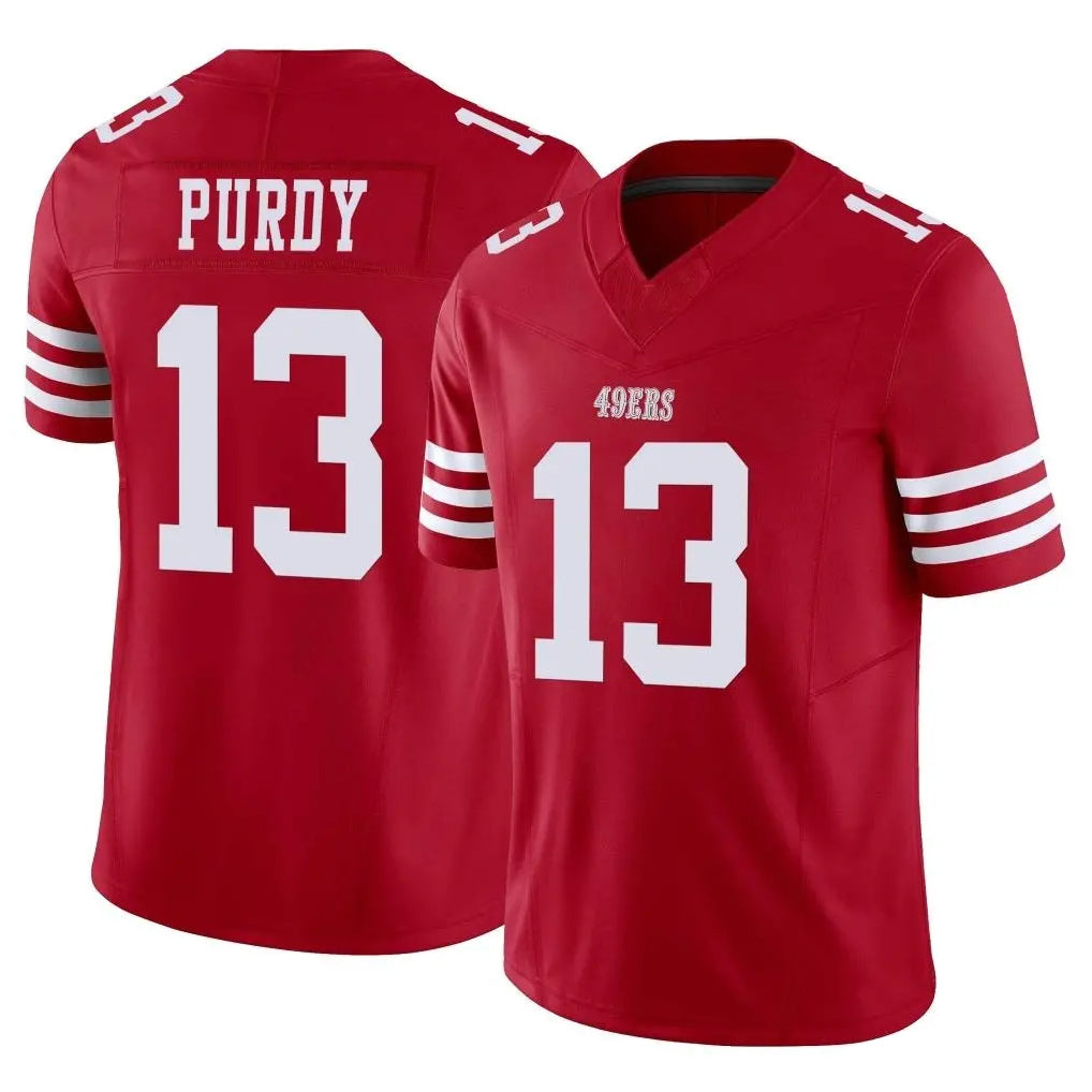 Pkot SF.49ers #13 Brock Purdy Player Red Limited Vapor F.U.S.E. Home Game Stitched Jerseys
