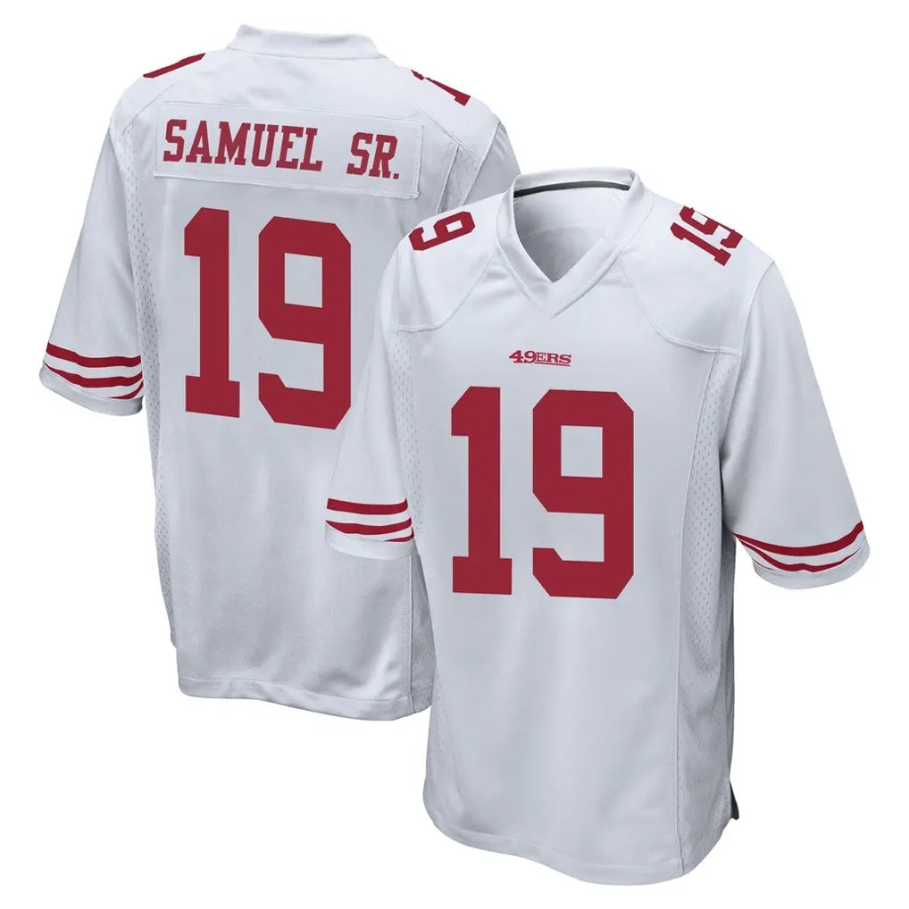Pkot SF.49ers #19 Deebo Samuel Sr. Player White Home Game Stitched Jerseys