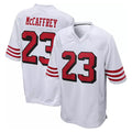 Pkot SF.49ers #23 Christian McCaffrey Player White Limited Home Game Stitched Jerseys