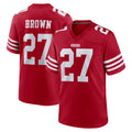 Pkot SF.49ers #27 Ji'Ayir Brown Player Red Game Home Stitched Jerseys