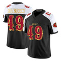 Pkot SF.49ers #49 The Faithful Player White-Black 2025 Rivalries Collection Game Limited Stitched Jerseys