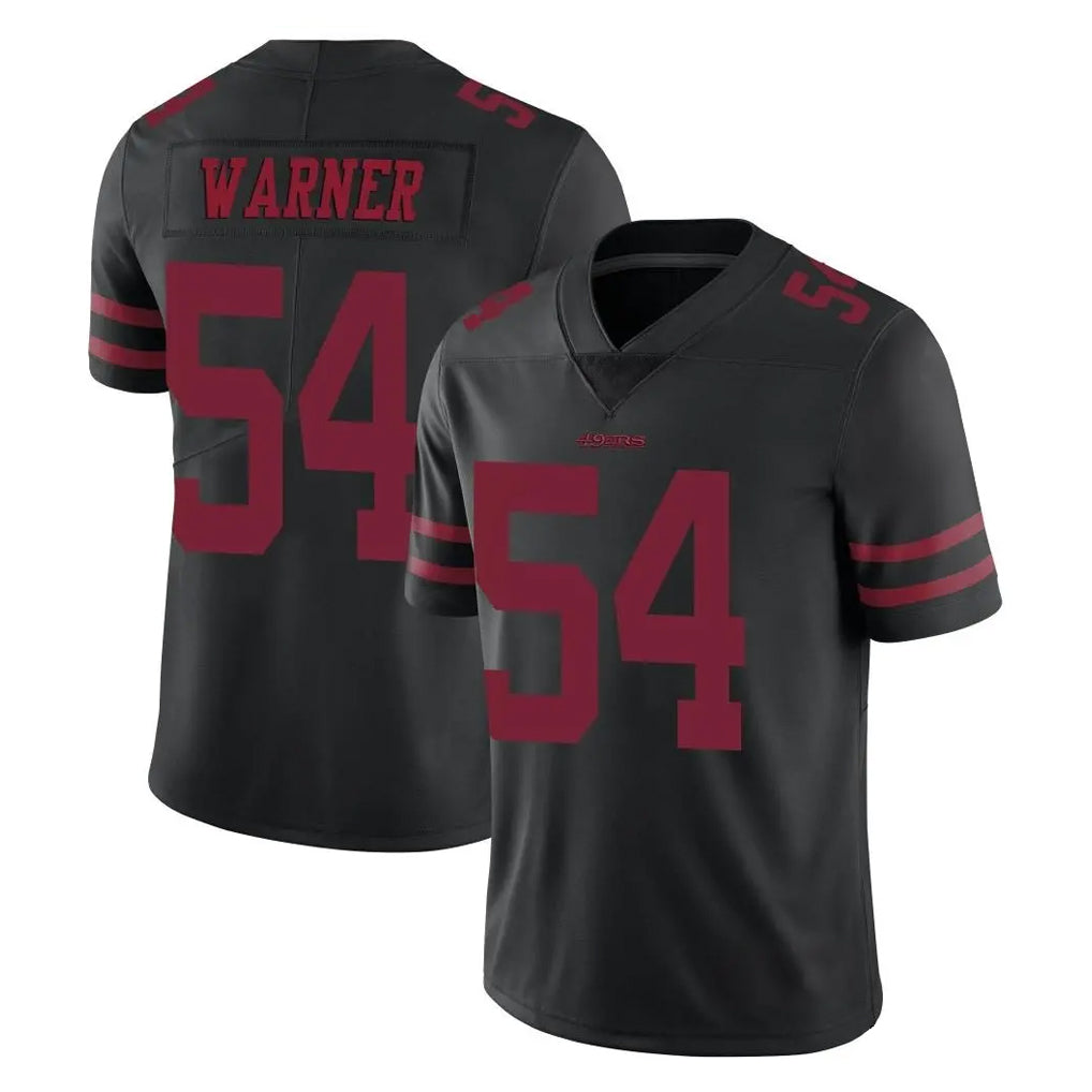 Pkot SF.49ers #54 Fred Warner Player Black Alternate Limited Vapor Untouchable Home Game Stitched Jerseys