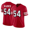 Pkot SF.49ers #54 Fred Warner Player Red Limited Alternate Vapor F.U.S.E. Home Game Stitched Jerseys