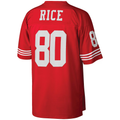 Pkot SF.49ers #80 Jerry Rice Mitchell & Ness Scarlet Big & Tall 1990 Retired Player Replica Puhic Stitched Jerseys