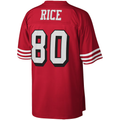 Pkot SF.49ers #80 Jerry Rice Mitchell & Ness Scarlet Legacy Replica Puhic Stitched Jerseys