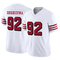 Pkot SF.49ers #92 Osa Odighizuwa Player White Limited Alternate Vapor F.U.S.E. Home Game Stitched Jerseys