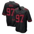 Pkot SF.49ers #97 Nick Bosa Player Black Alternate Home Game Stitched Jerseys