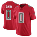 Pkot TB.Buccaneers #0 Yaya Diaby Player Red Limited Color Rush Home Game Stitched Jerseys