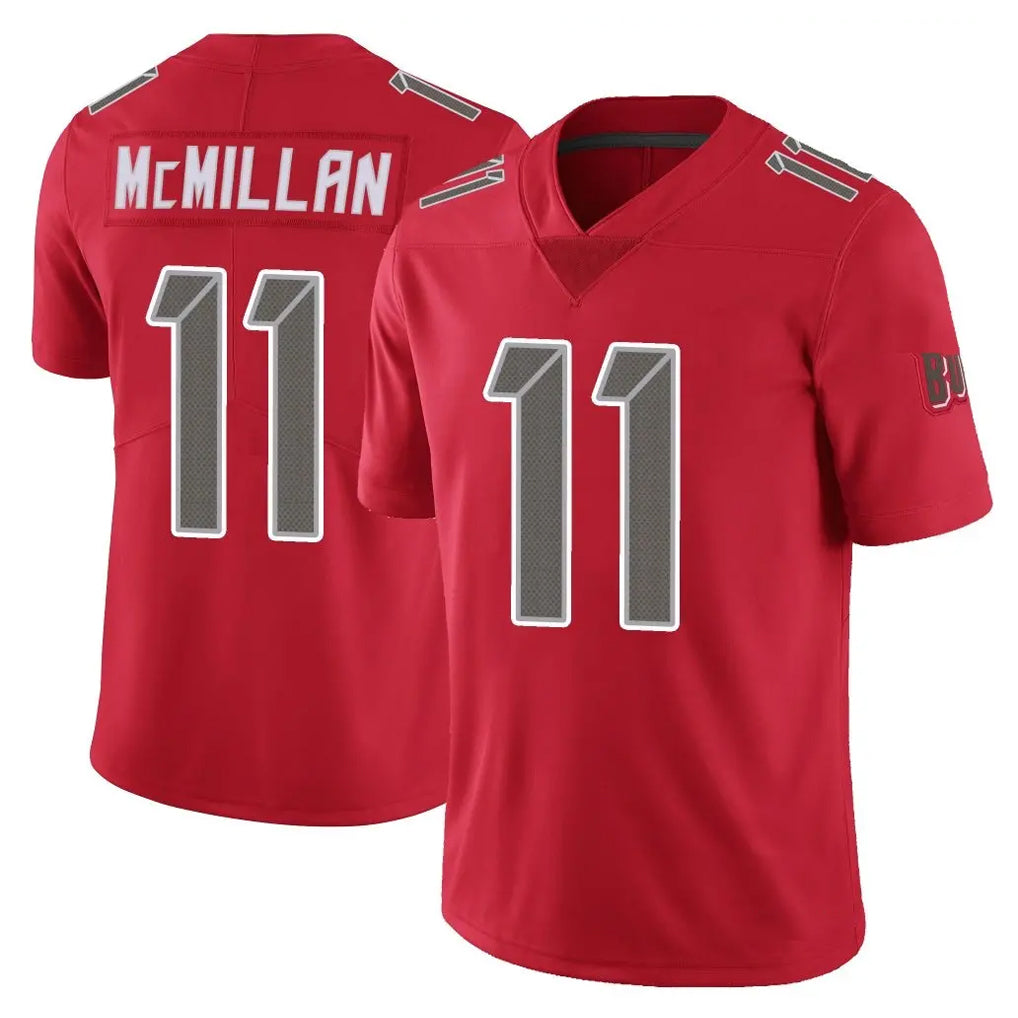 Pkot TB.Buccaneers #11 Jalen McMillan Player Red Limited Color Rush Home Game Stitched Jerseys