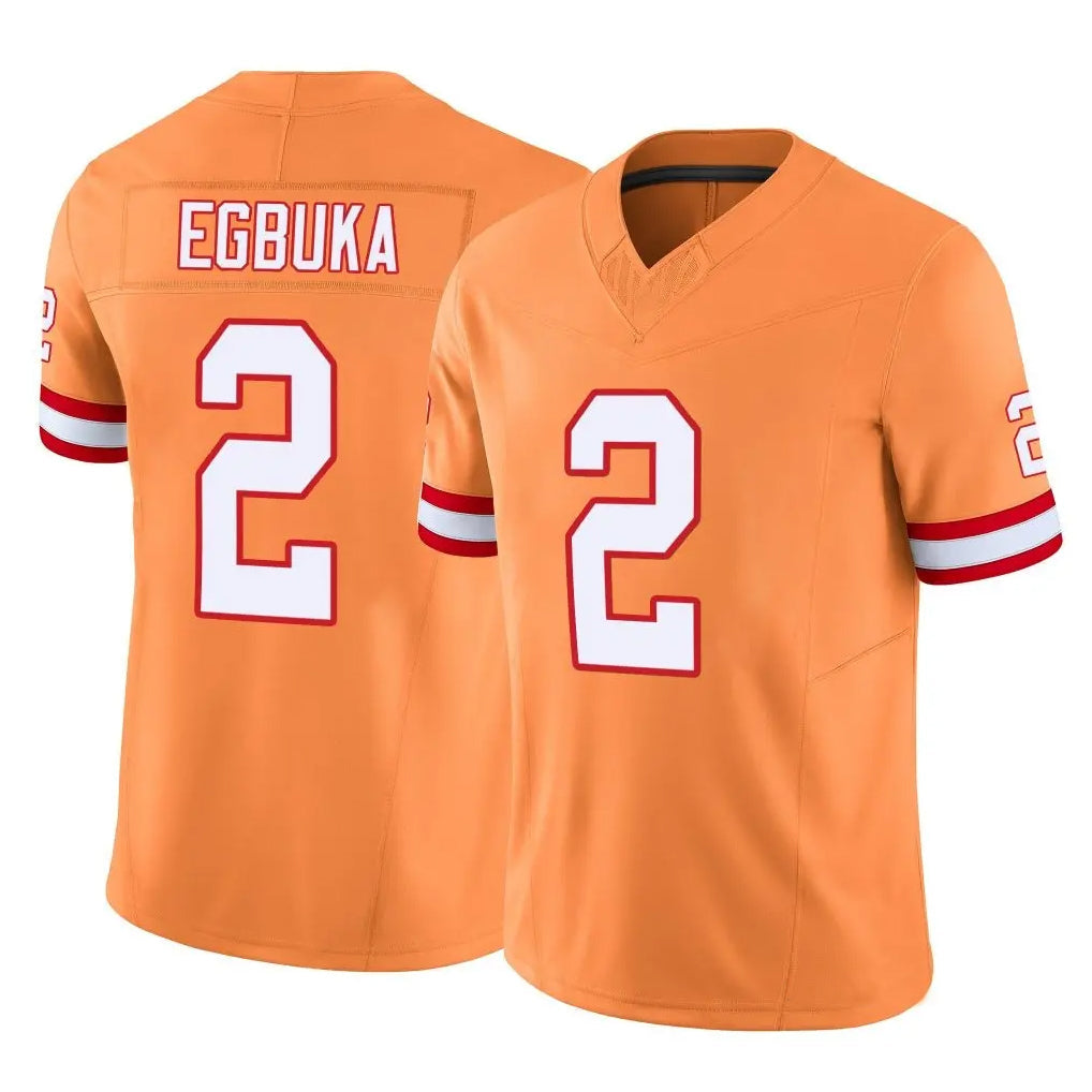 Pkot TB.Buccaneers #2 Emeka Egbuka Player Orange Vapor F.U.S.E. Limited Football Jerseys