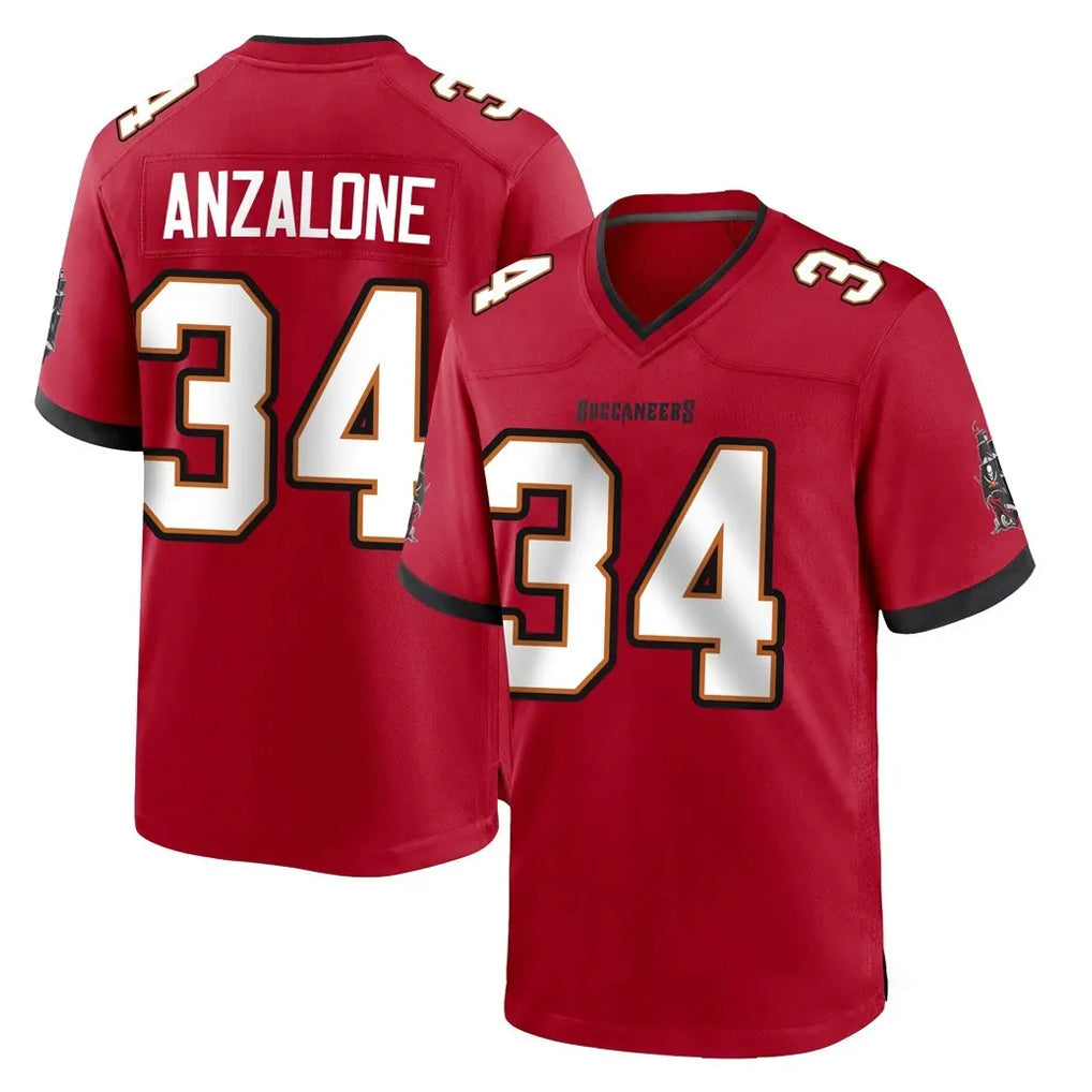 Pkot TB.Buccaneers #34 Alex Anzalone Player Red Home Game Stitched Jerseys
