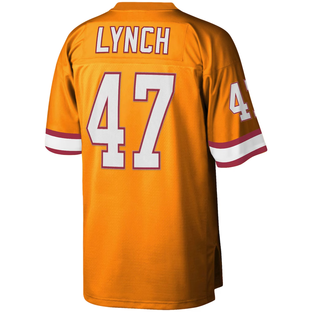 Pkot TB.Buccaneers #47 John Lynch Mitchell & Ness Orange Big & Tall 1995 Legacy Retired Player Stitched Jerseys
