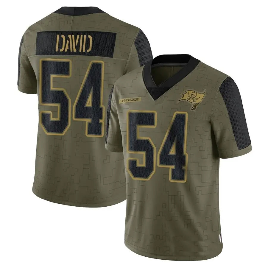 Pkot TB.Buccaneers #54 Lavonte David Player  Salute to Service Limited Olive Football Jerseys