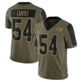 Pkot TB.Buccaneers #54 Lavonte David Player  Salute to Service Limited Olive Football Jerseys