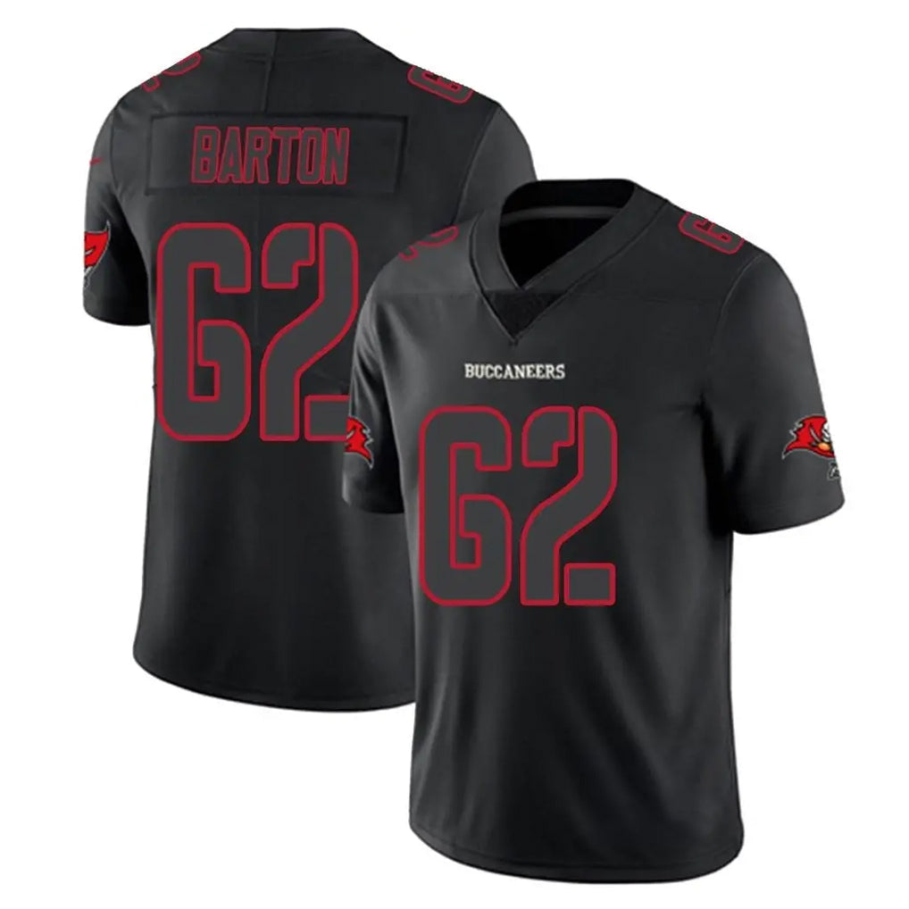 Pkot TB.Buccaneers #62 Graham Barton Player Black Impact Limited Home Game Stitched Jerseys