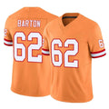 Pkot TB.Buccaneers #62 Graham Barton Player Orange Limited Vapor F.U.S.E. Home Game Stitched Jerseys