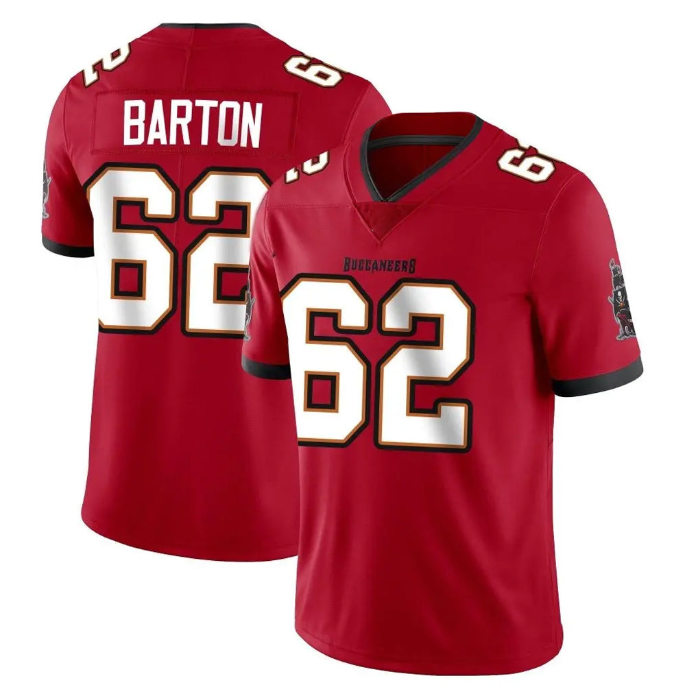 Pkot TB.Buccaneers #62 Graham Barton Player Red Limited Vapor Home Game Stitched Jerseys