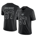 Pkot TB.Buccaneers #67 Luke Goedeke Player Black Reflective Limited Home Game Stitched Jerseys