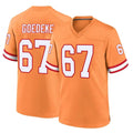 Pkot TB.Buccaneers #67 Luke Goedeke Player Orange Throwback Home Game Stitched Jerseys