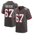 Pkot TB.Buccaneers #67 Luke Goedeke Player Pewter Alternate Home Game Stitched Jerseys