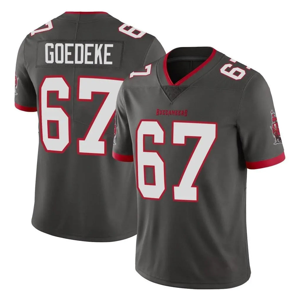 Pkot TB.Buccaneers #67 Luke Goedeke Player Pewter Limited Alternate Vapor Home Game Stitched Jerseys