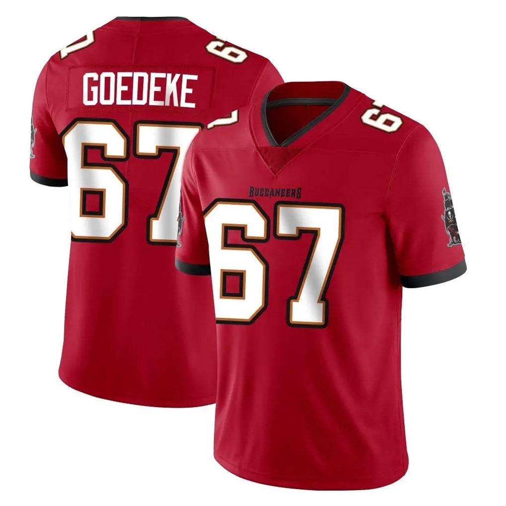 Pkot TB.Buccaneers #67 Luke Goedeke Player Red Limited Vapor Home Game Stitched Jerseys