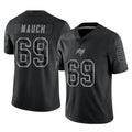Pkot TB.Buccaneers #69 Cody Mauch Player Black Reflective Limited Home Game Stitched Jerseys