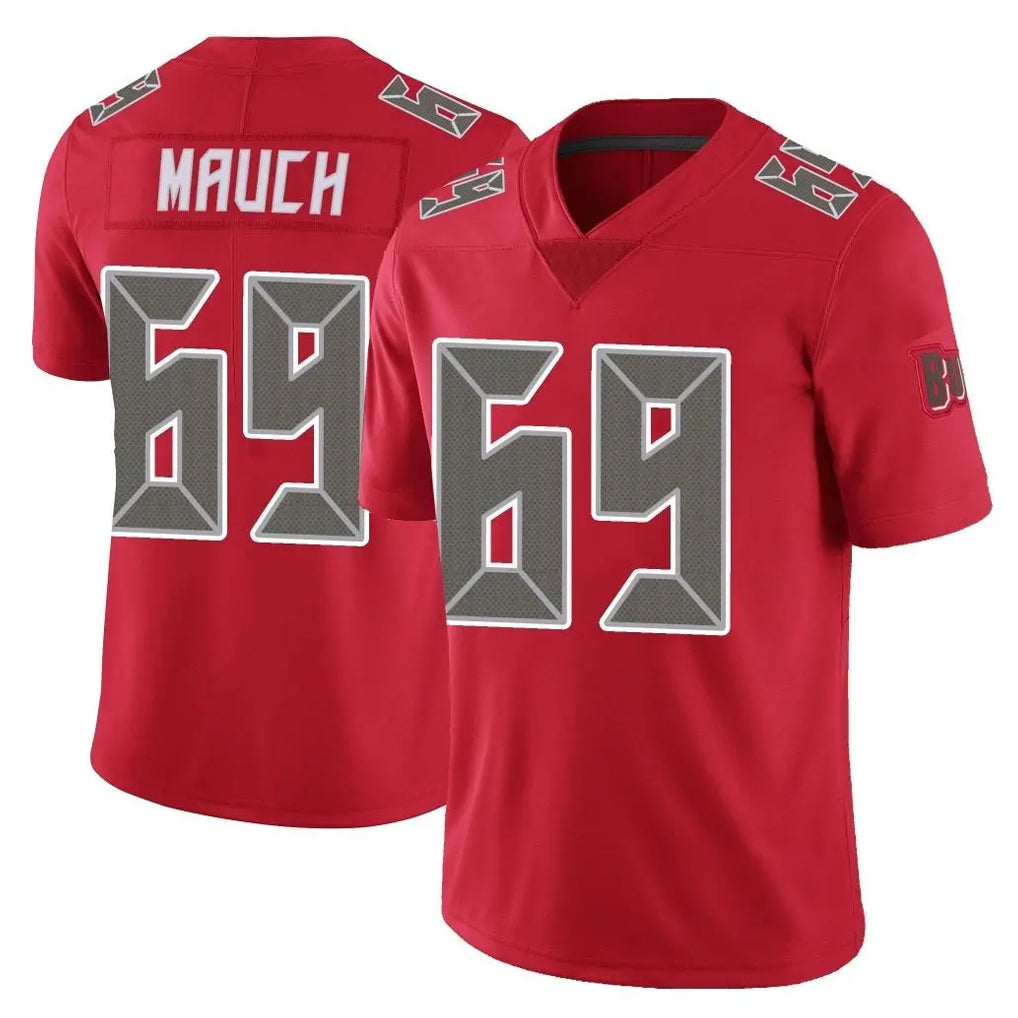 Pkot TB.Buccaneers #69 Cody Mauch Player Red Limited Color Rush Home Game Stitched Jerseys