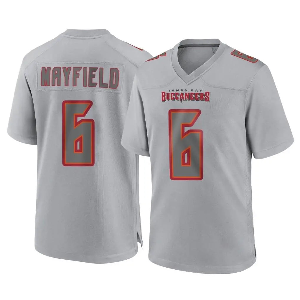 Pkot TB.Buccaneers #6 Baker Mayfield Player Gray Atmosphere Fashion Home Game Stitched Jerseys