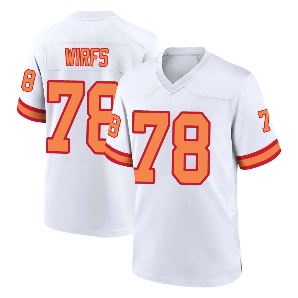 Pkot TB.Buccaneers #78 Tristan Wirfs Player White '76 Home Game Stitched Jerseys