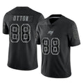 Pkot TB.Buccaneers #88 Cade Otton Player Black Reflective Limited Home Game Stitched Jerseys