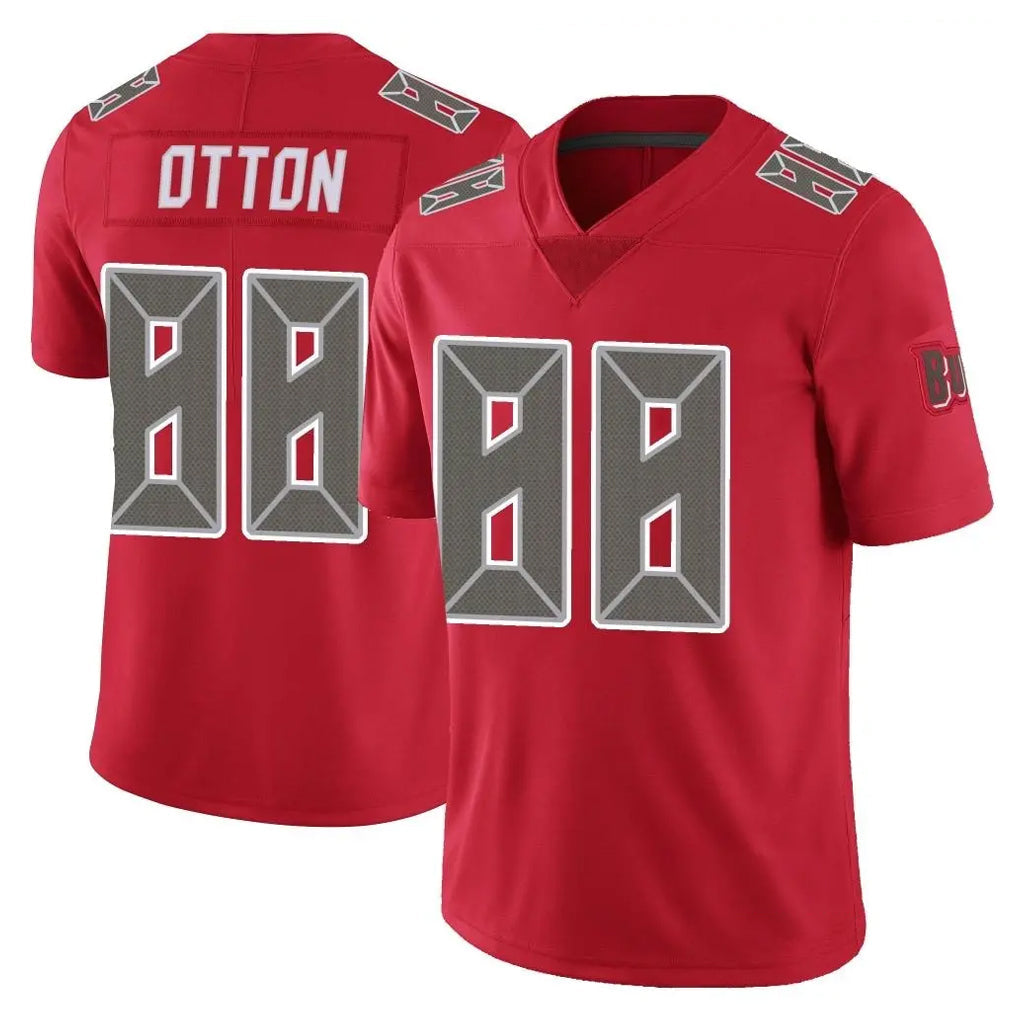 Pkot TB.Buccaneers #88 Cade Otton Player Red Limited Color Rush Home Game Stitched Jerseys
