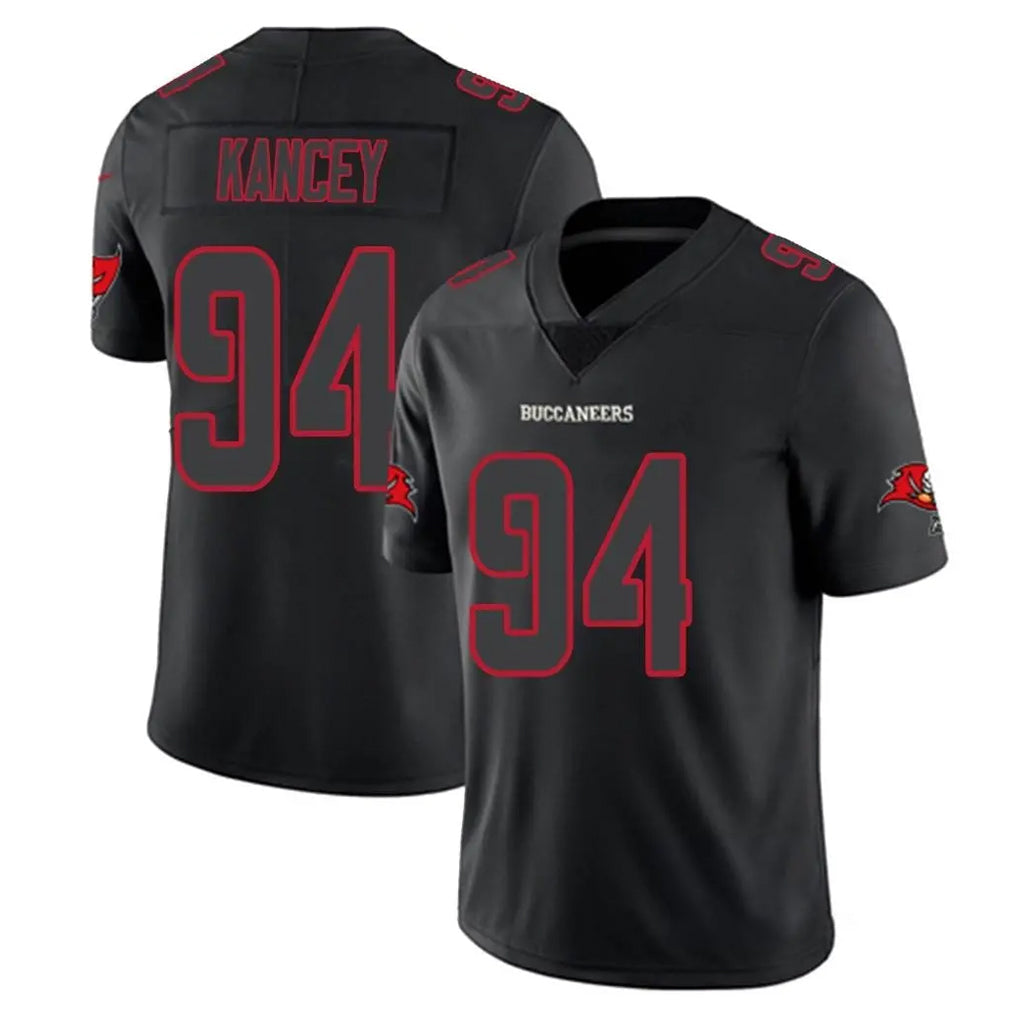 Pkot TB.Buccaneers #94 Calijah Kancey Player Black Impact Limited Home Game Stitched Jerseys
