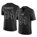 Pkot TB.Buccaneers #94 Calijah Kancey Player Black Reflective Limited Home Game Stitched Jerseys
