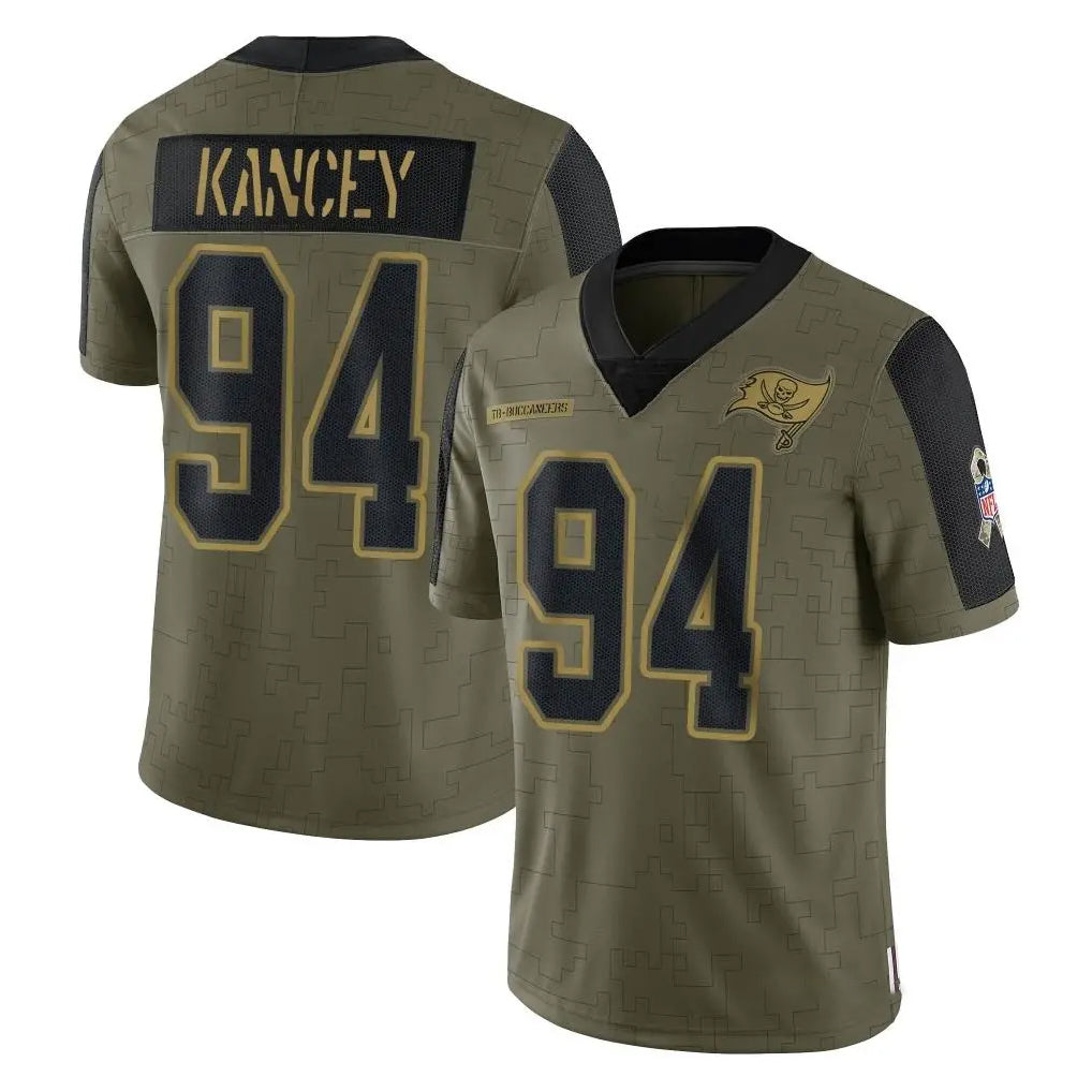 Pkot TB.Buccaneers #94 Calijah Kancey Player Olive Salute To Service Limited Game Stitched Jerseys