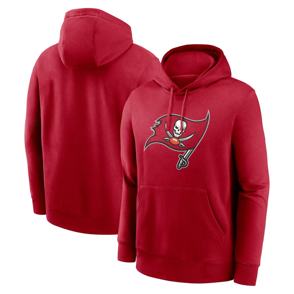 Pkot TB.Buccaneers ## Buccaneers Blank Player Red LOGO Pullover Hoodie Home Game Stitched Jerseys