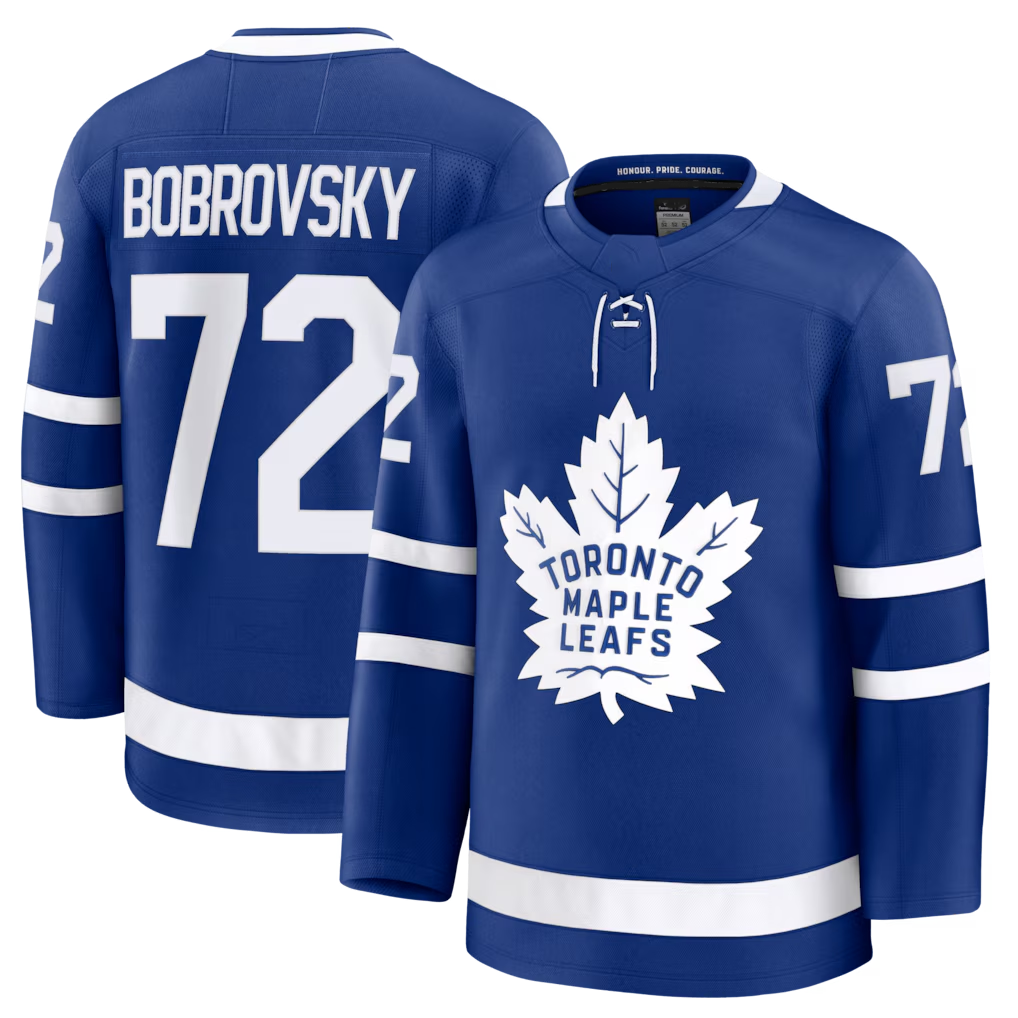 Pkot TM.Leafs #72 Sergei Bobrovsky Blue Home Premium Jerseys