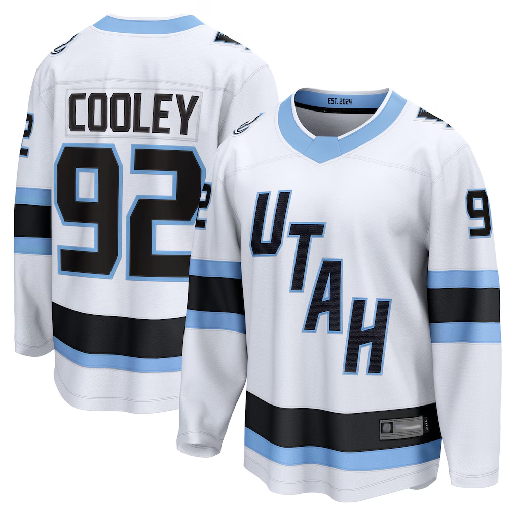 Pkot U.Mammoth #92 Logan Cooley White Away Breakaway Player Jerseys