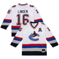 Pkot V.Canucks #16 Trevor Linden White 2003-04 Power Play Jerseys